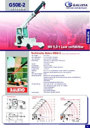Endüstriyel mobil vinçler Galizia G 50 E 2