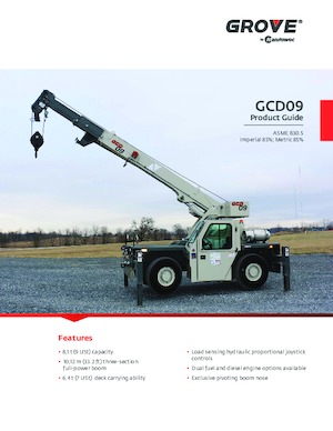 Industrial mobile cranes Grove GCD09