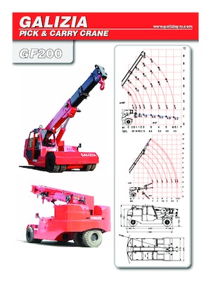 Endüstriyel mobil vinçler Galizia GF 200