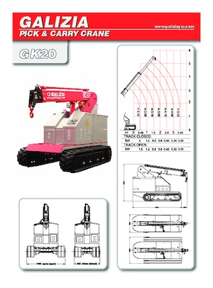Industrial mobile cranes Galizia GK 20 E