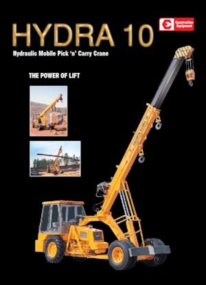 Industrial mobile cranes Escorts Hydra 10