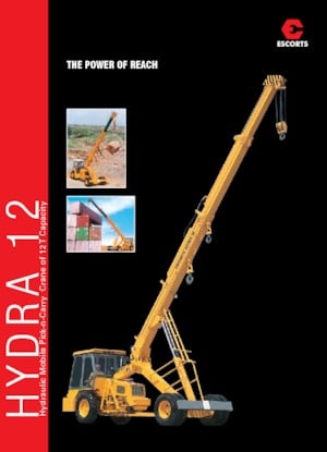 Industrial mobile cranes Escorts Hydra 12