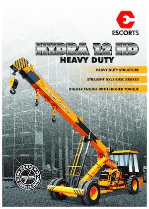 Industrial mobile cranes Escorts Hydra-12 HD