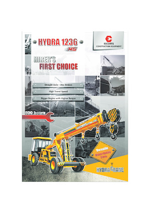 Endüstriyel mobil vinçler Escorts Hydra 1236