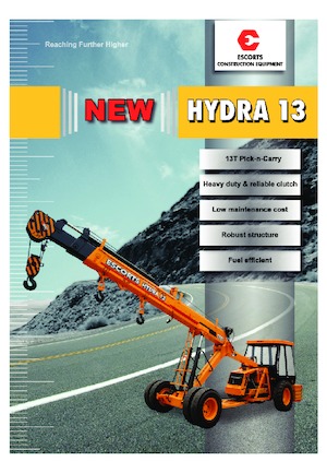 Industrial mobile cranes Escorts Hydra 13