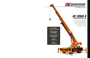 Industrial mobile cranes Broderson IC-250