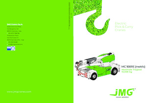Industrial mobile cranes JMG MC 100RE