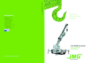 Endüstriyel mobil vinçler JMG MC 100RE