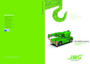 Industrial mobile cranes JMG MC 100RE