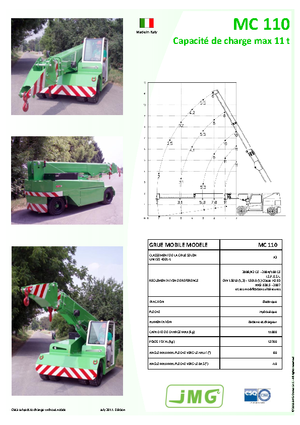 Industrial mobile cranes JMG MC 110