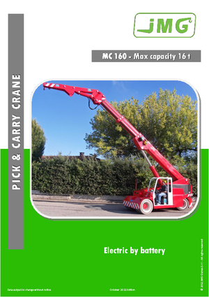 Industrial mobile cranes JMG MC 160