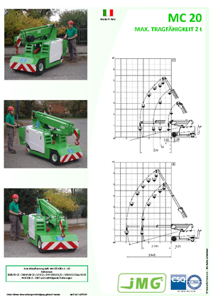 Industrial mobile cranes JMG MC 20