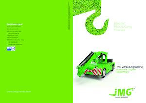 Industrial mobile cranes JMG MC 22500RE