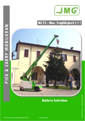 Industrial mobile cranes JMG MC 25
