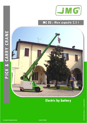 Industrial mobile cranes JMG MC 25