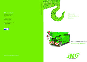 Endüstriyel mobil vinçler JMG MC 250S