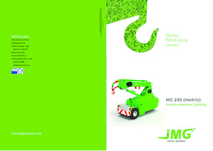 Industrial mobile cranes JMG MC 25S