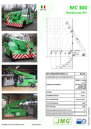 Industrial mobile cranes JMG MC 300
