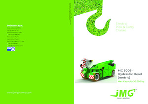 Endüstriyel mobil vinçler JMG MC 300S HY