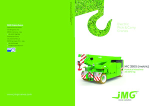 Industrial mobile cranes JMG MC 350S