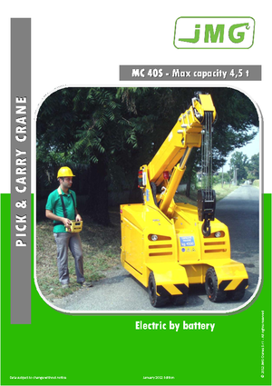 Industrial mobile cranes JMG MC 40 S