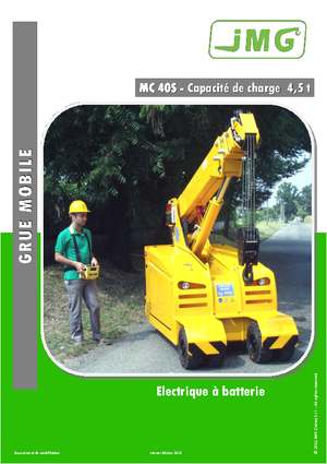 Industrial mobile cranes JMG MC 40 S