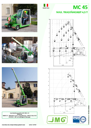 Industrial mobile cranes JMG MC 45
