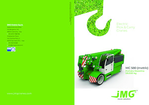 Endüstriyel mobil vinçler JMG MC 580 