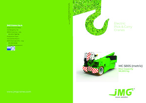 Endüstriyel mobil vinçler JMG MC 580S
