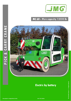 Industrial mobile cranes JMG MC 60