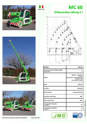 Industrial mobile cranes JMG MC 60
