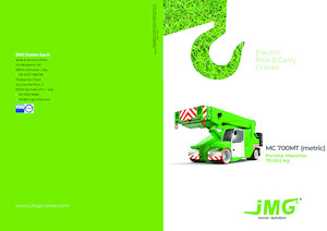 Industrial mobile cranes JMG MC 700MT