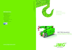 Industrial mobile cranes JMG MC 70S