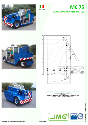 Industrial mobile cranes JMG MC 75