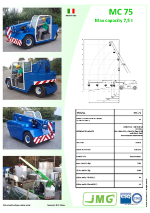 Industrial mobile cranes JMG MC 75