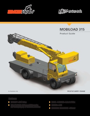 Endüstriyel mobil vinçler Til MOBILOAD 315