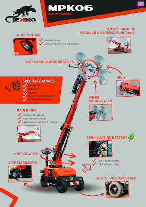 Endüstriyel mobil vinçler Jekko MPK06V