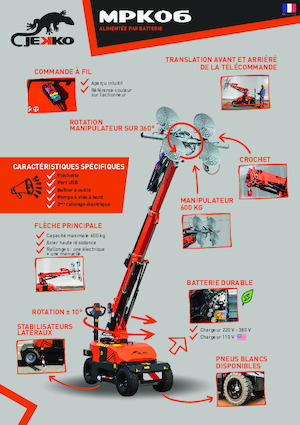 Endüstriyel mobil vinçler Jekko MPK06V