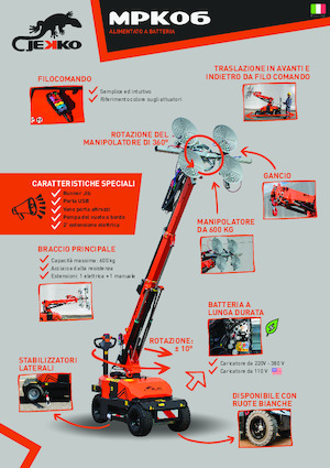 Endüstriyel mobil vinçler Jekko MPK06V