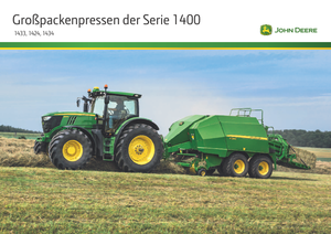 Büyük kare balyalayıcı + yüksek yoğunluklu balya makineleri John Deere 1424 C