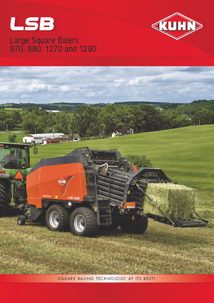 Büyük kare balyalayıcı + yüksek yoğunluklu balya makineleri Kuhn LSB 1290