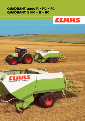Square balers Claas Quadrant 2100