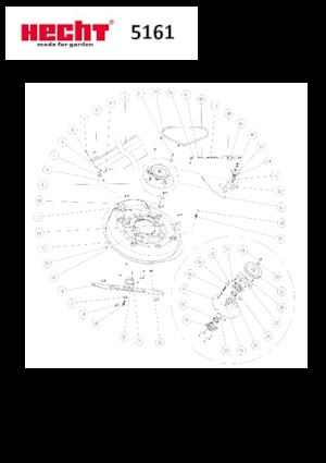 Binilebilir Çim Biçme Makineleri ve Bahçe Traktörleri Hecht 5161