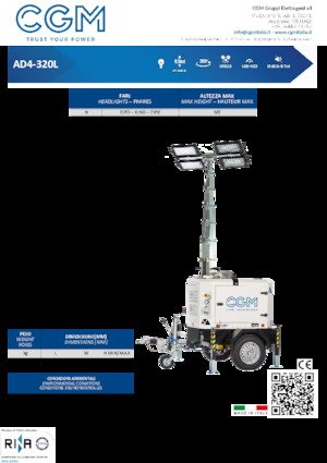 Aydınlatma Kuleleri CGM AD4-320L	