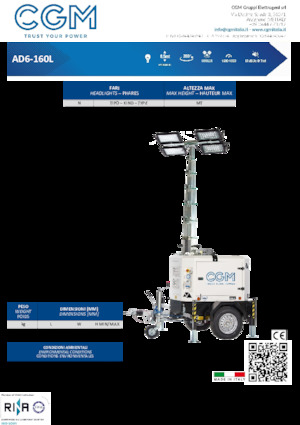 Light Towers CGM AD6-160L