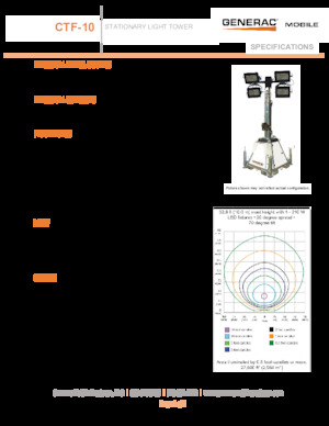 Light Towers Generac Mobile CTF 10 4x320W LED
