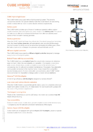 Light Towers Generac Mobile Cube Hybrid