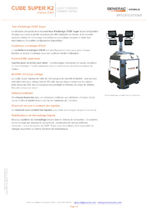 Aydınlatma Kuleleri Generac Mobile Cube Super K2