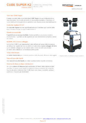 Aydınlatma Kuleleri Generac Mobile Cube Super K2