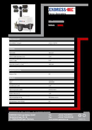 Light Towers Endress EFA 800 Y2-LED 